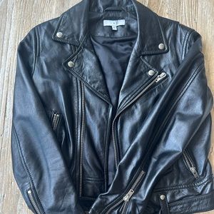 IRO Black Leather Jacket size 40 (S/M)